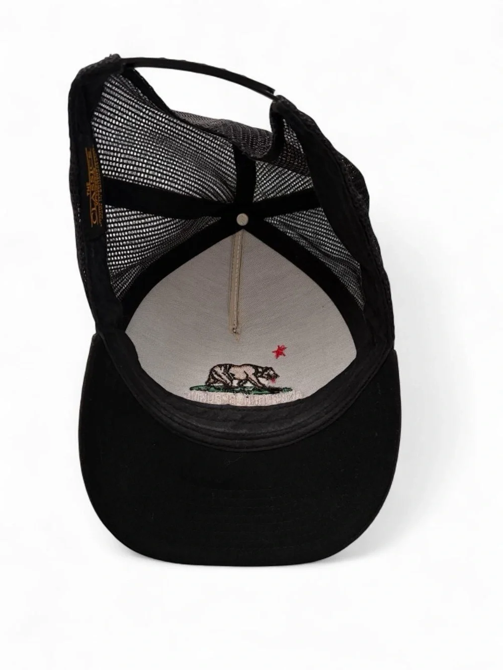 California Republic Black Baseball Cap - California Republic Logo